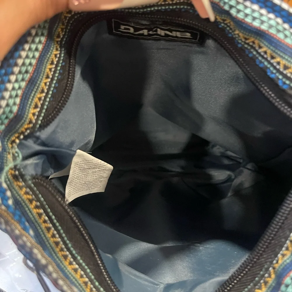 Dakine Men's Geometric Messenger Bag - Blue and Gray Y2K 90’s​